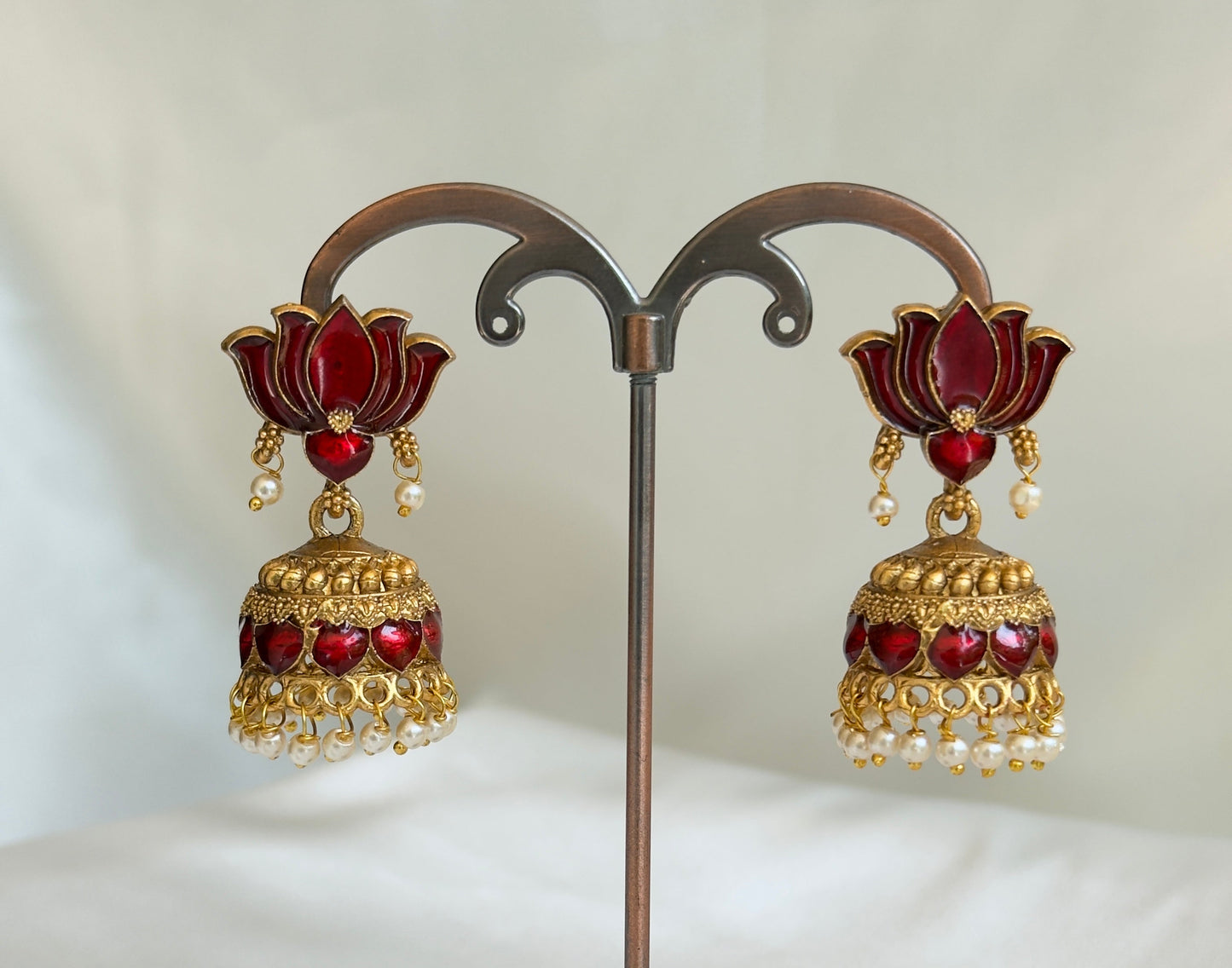 Lotus Devi Chocker Red