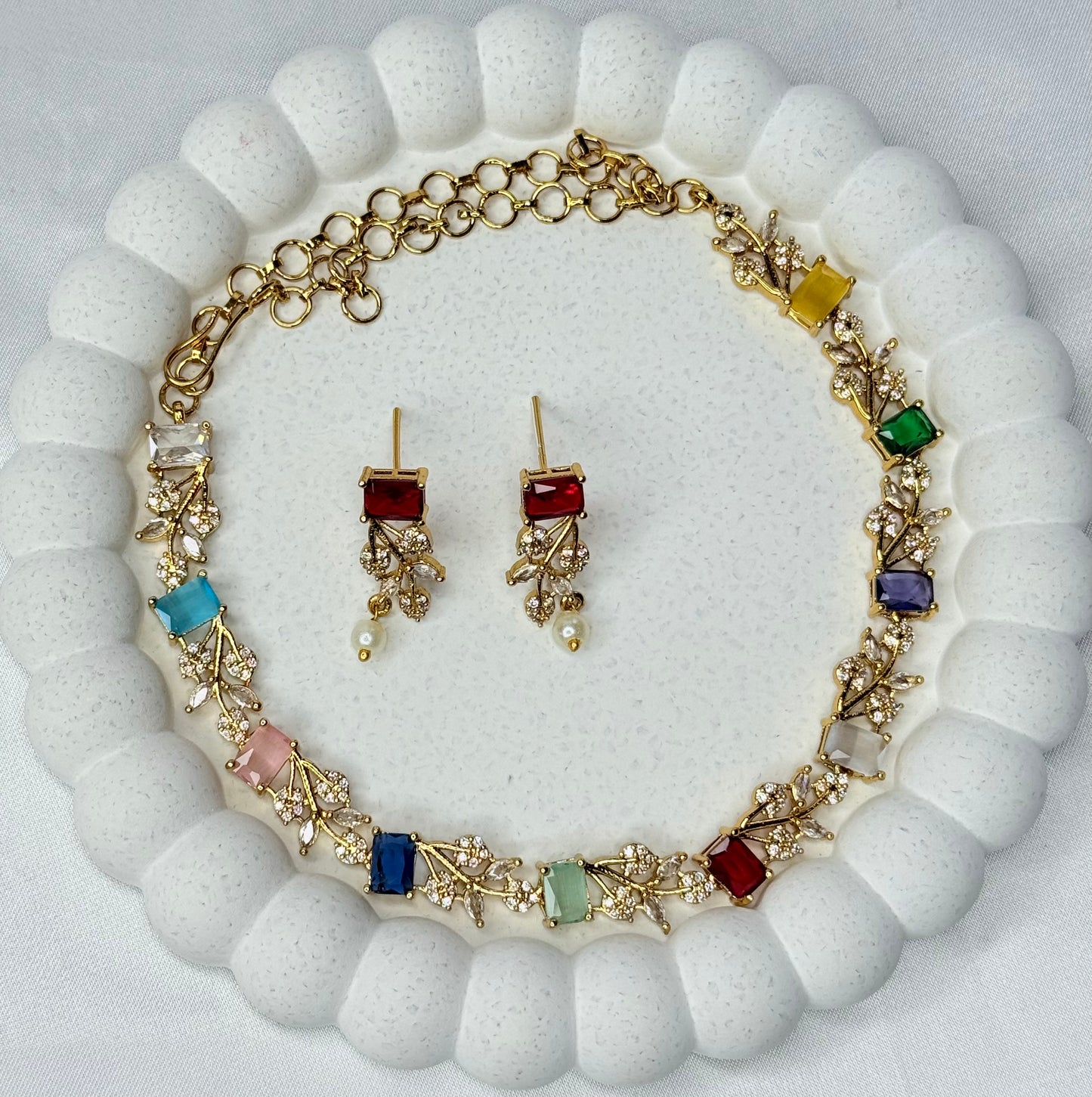 AD Navaratna Necklace