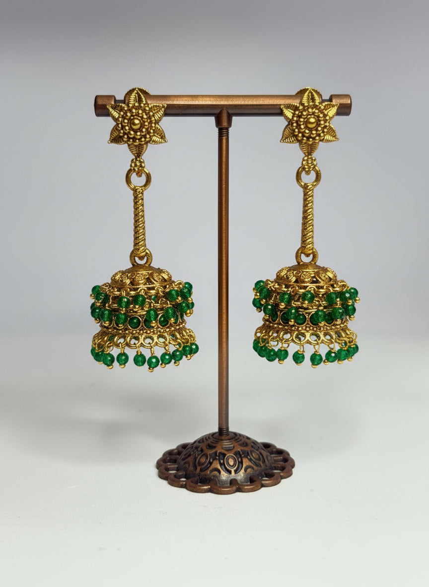 Emerald Chettinad Jhumka