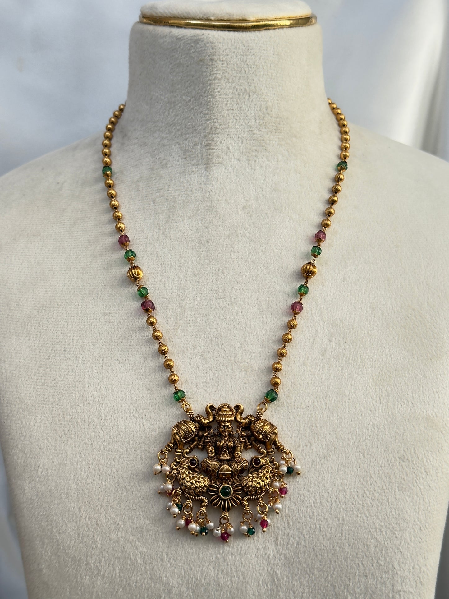 Antique Lakshmi Pendant
Beaded Haram