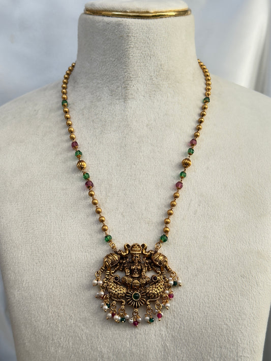 Antique Lakshmi Pendant
Beaded Haram