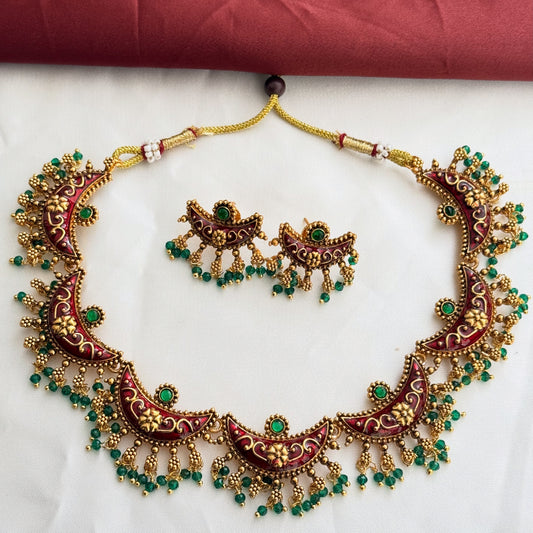 Enamel Chandra Necklace!