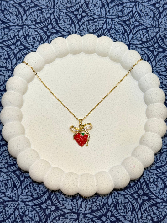 Strawberry Pendant Stainless Steel