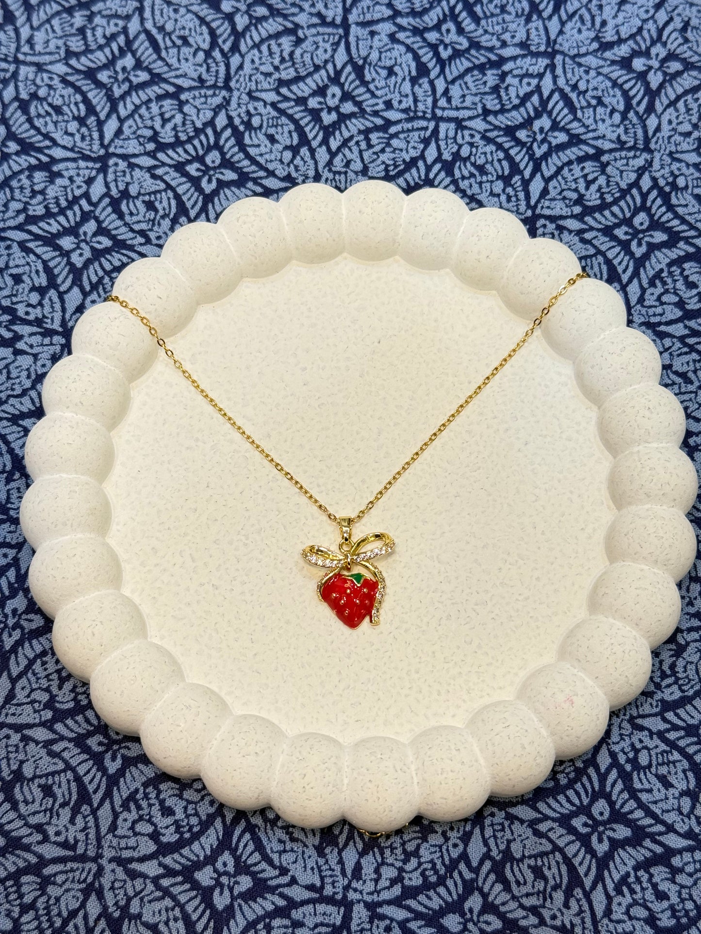 Strawberry Pendant Stainless Steel