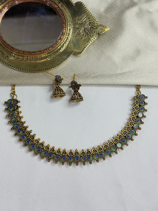 Peacock Design Necklace