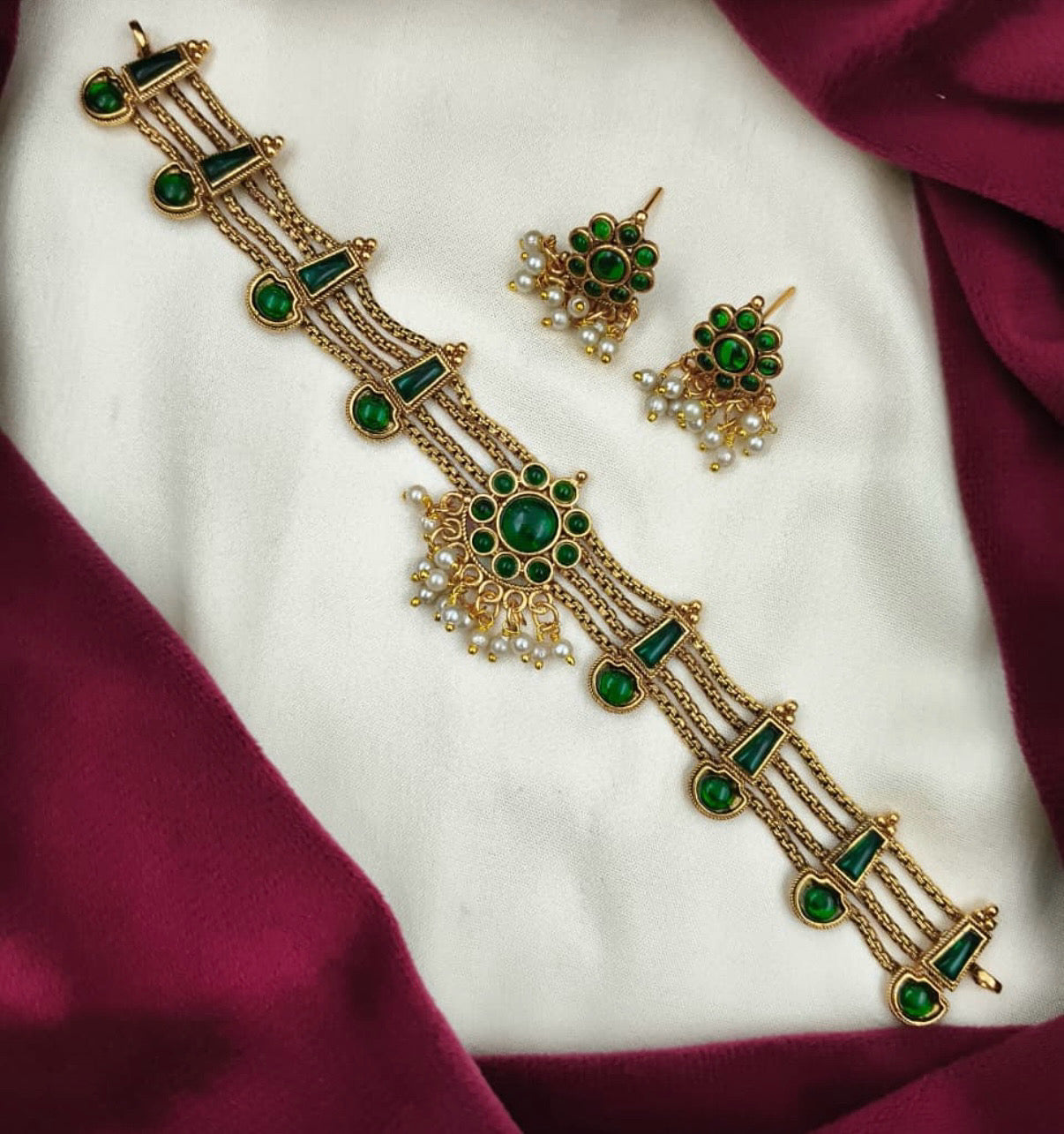 3 Layer Palakka Choker