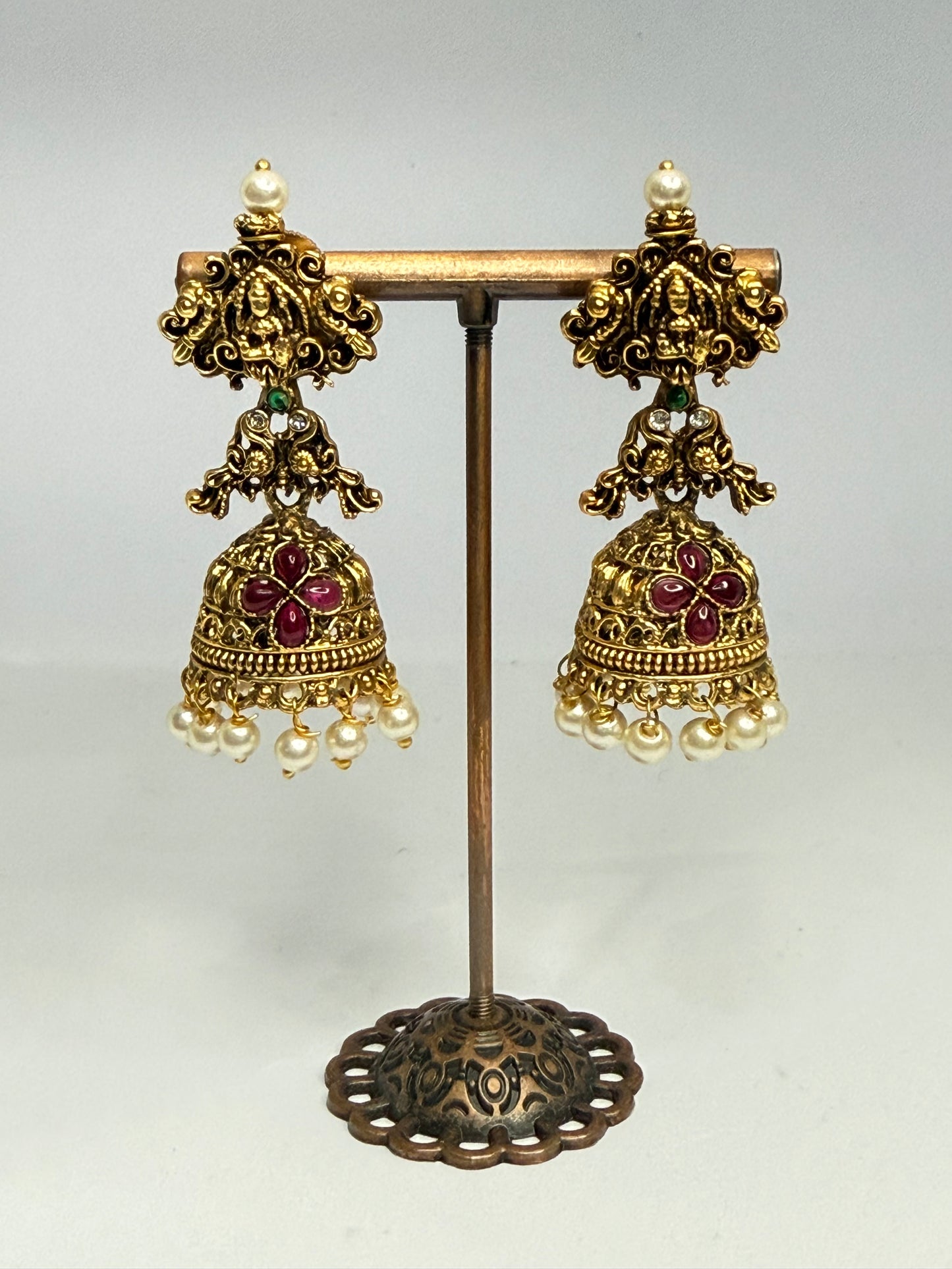 Lakshmi Antique Jhumka Pearl hangings