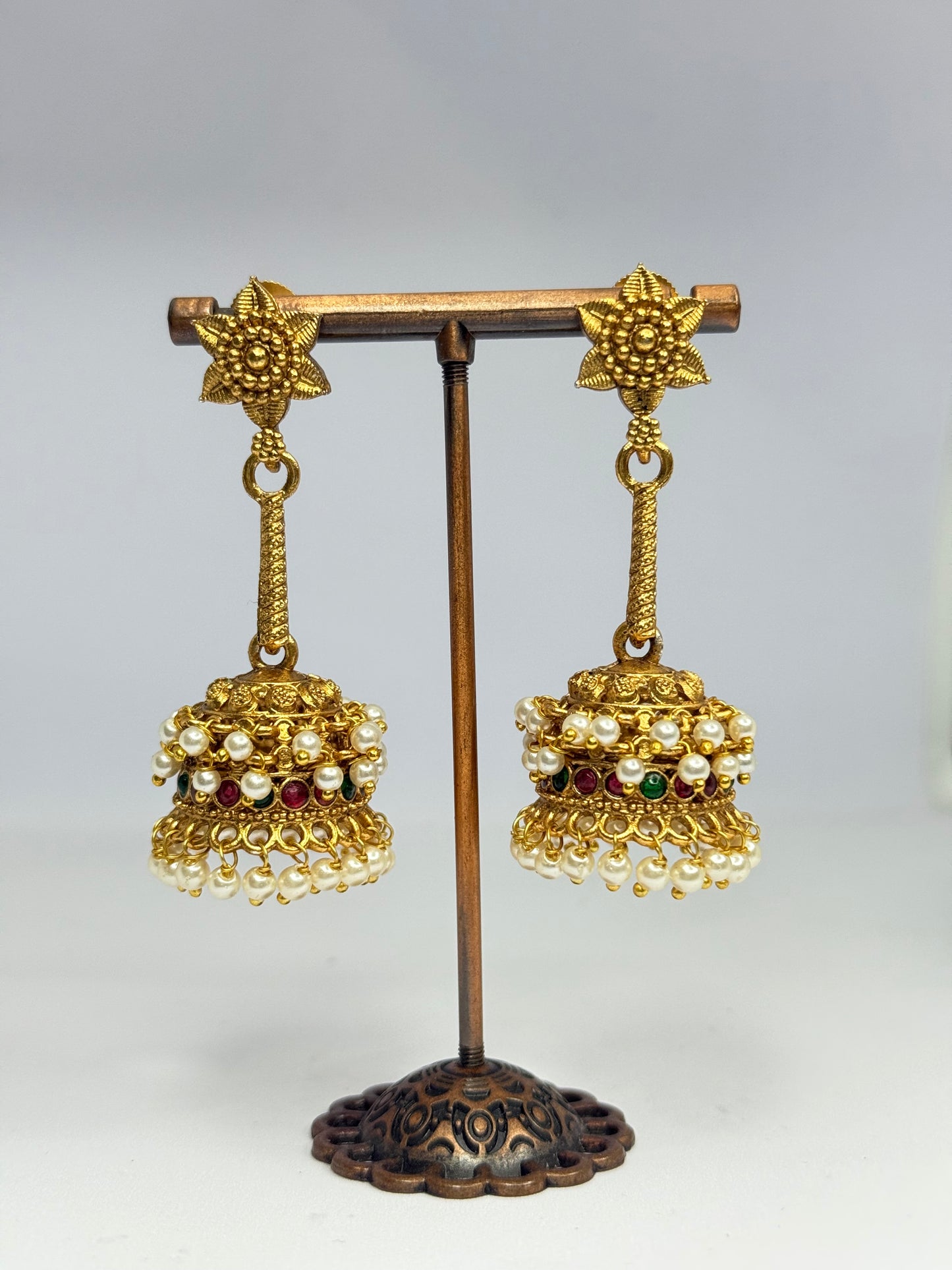 Muli colour Chettinad Jhumka